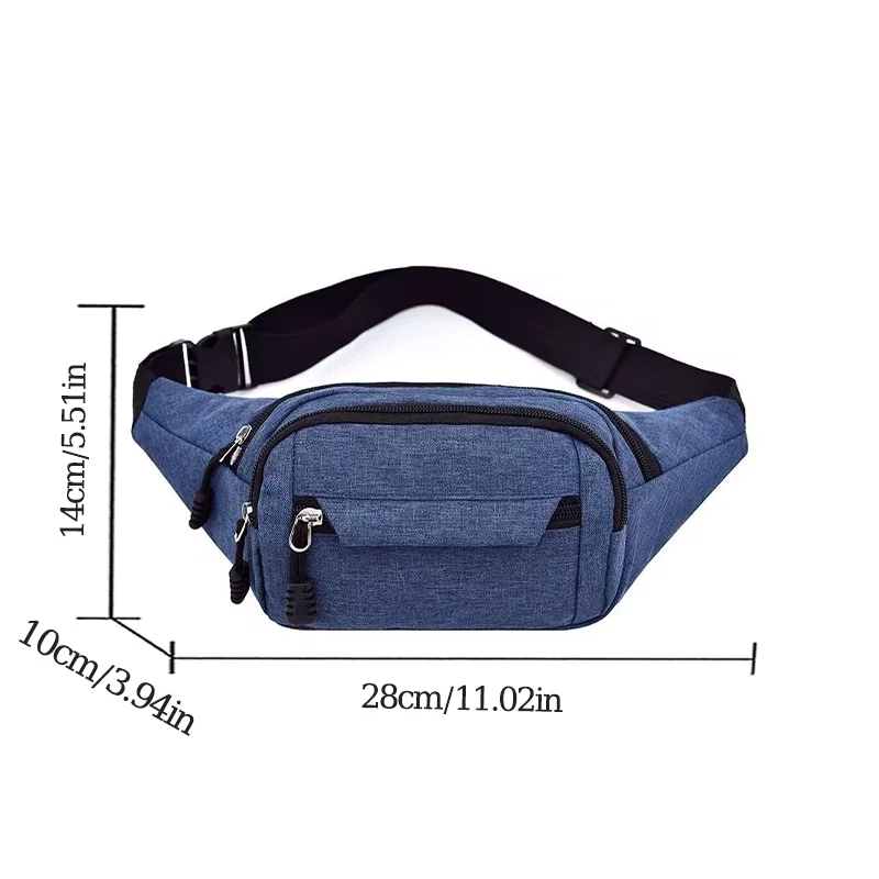 Mobile Waist Bag for Men Women Multifunctional Large Capacity Belt Bag Anti Splash Wear-resistant Construction Site Pochete