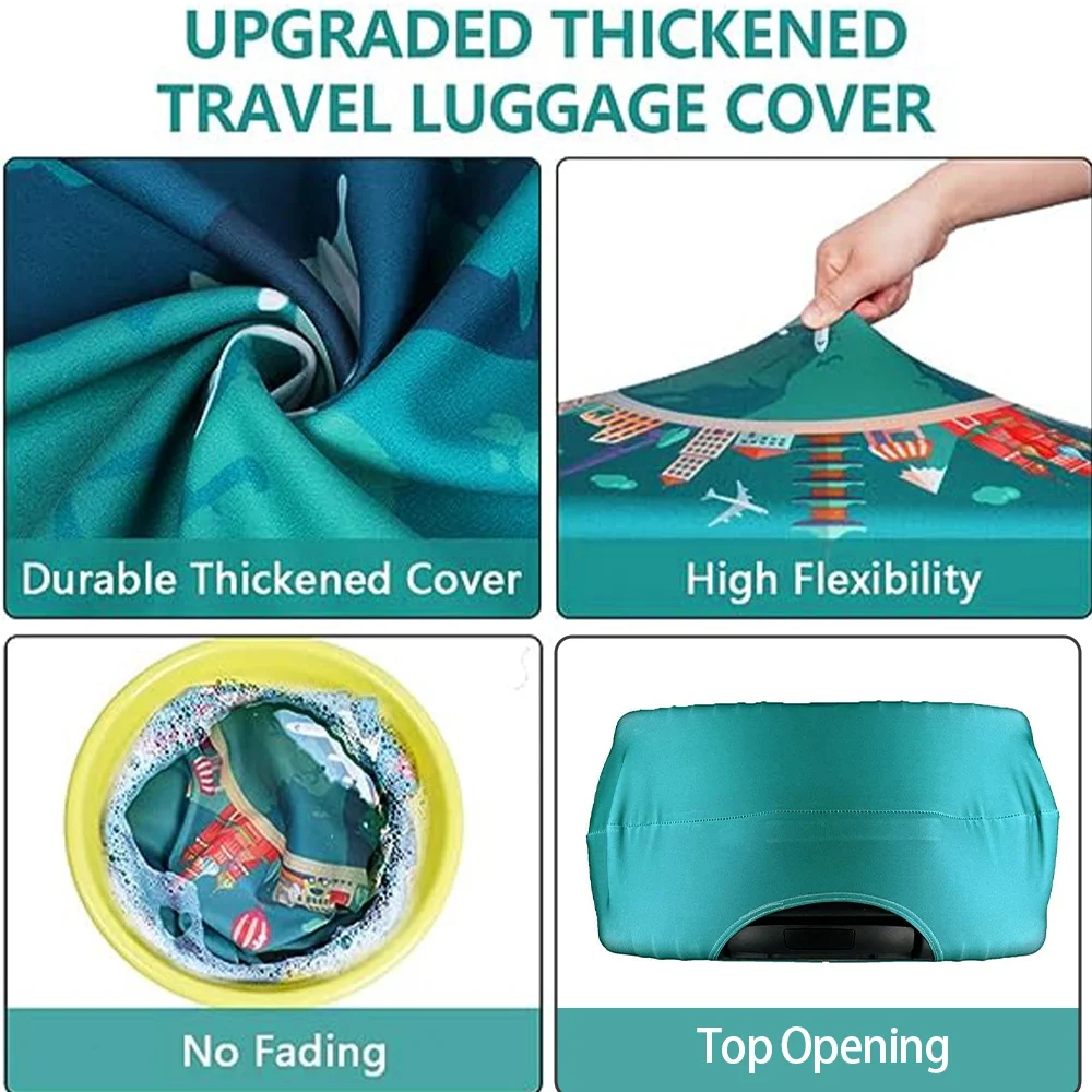 Luggage Cover Suitcase cover Stretch Luggage Protector Baggage Dust Case Covers Suitable18-32Inch Suitcase Case Travel Organizer