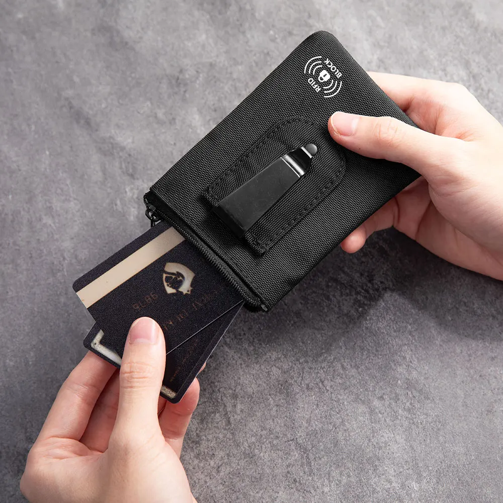 RFID Blocking Anti-Theft Hidden Clip Stash Money Belt Travel Pouch Credit Card/ID Cash Key Holder for Women & Men