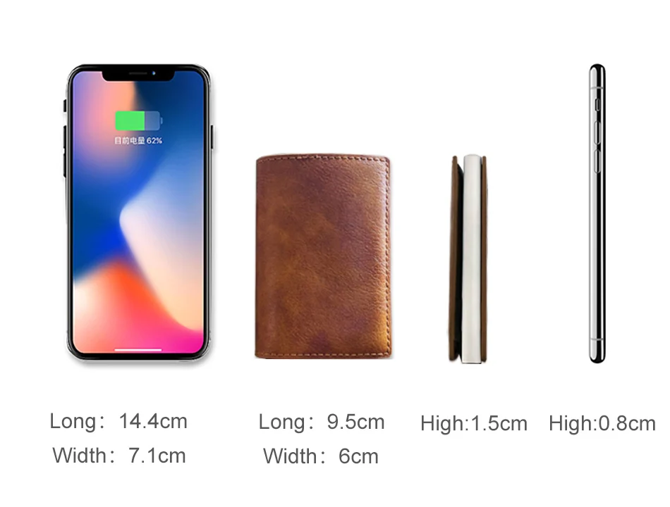 Rfid Carbon Fiber Credit Card Holder Wallets Men Brand Magic Trifold Leather Slim Mini Wallet Small Cardholder Money Bag Male