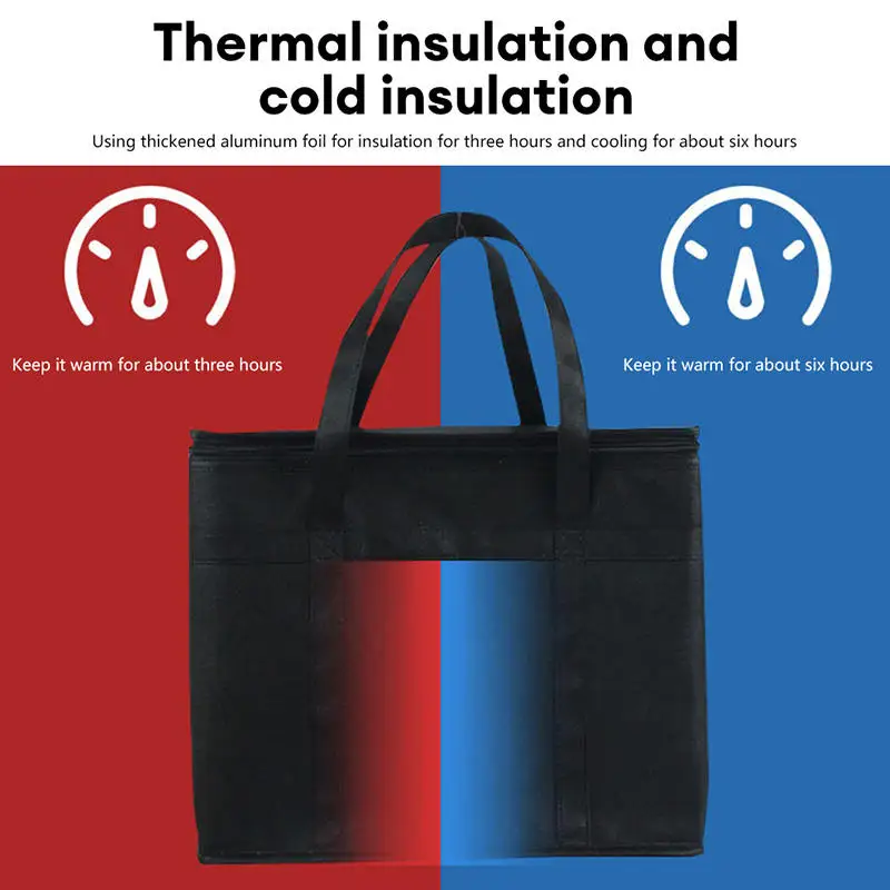2025 New Insulated Lunch Bags Food Storage Container Convenient Takeaway Delivery Tote Pouch Durable High Quality Warm Cold Bag