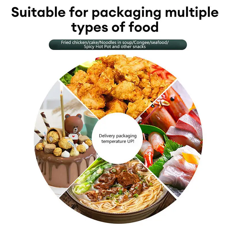 2025 New Insulated Lunch Bags Food Storage Container Convenient Takeaway Delivery Tote Pouch Durable High Quality Warm Cold Bag