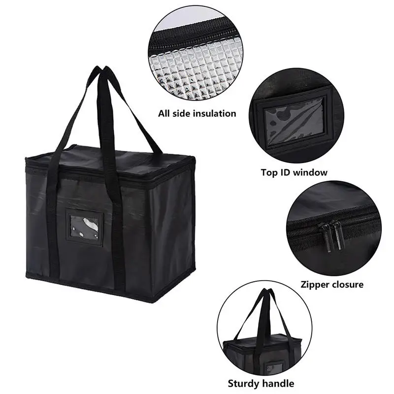 2025 New Insulated Lunch Bags Food Storage Container Convenient Takeaway Delivery Tote Pouch Durable High Quality Warm Cold Bag