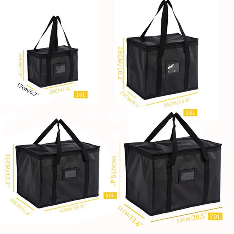 2025 New Insulated Lunch Bags Food Storage Container Convenient Takeaway Delivery Tote Pouch Durable High Quality Warm Cold Bag