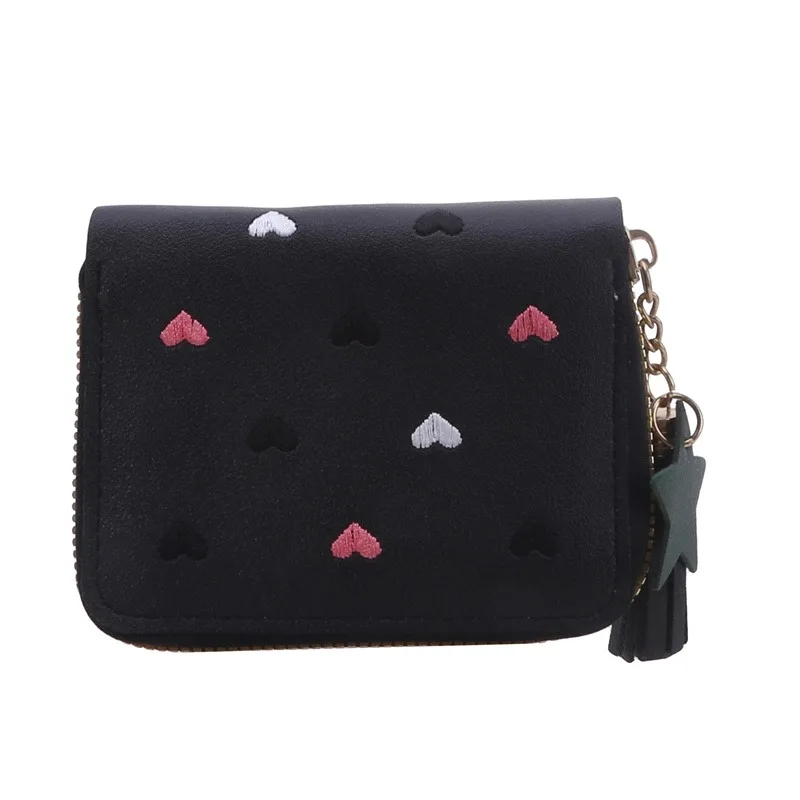 2026 Spring Summer Wallet Women Ladies Mini Tassel Wallets Cute Short Zipper Lovely Pu Leather Coin Purse Female Hand Wallet