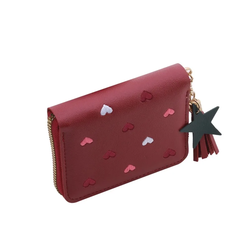 2026 Spring Summer Wallet Women Ladies Mini Tassel Wallets Cute Short Zipper Lovely Pu Leather Coin Purse Female Hand Wallet