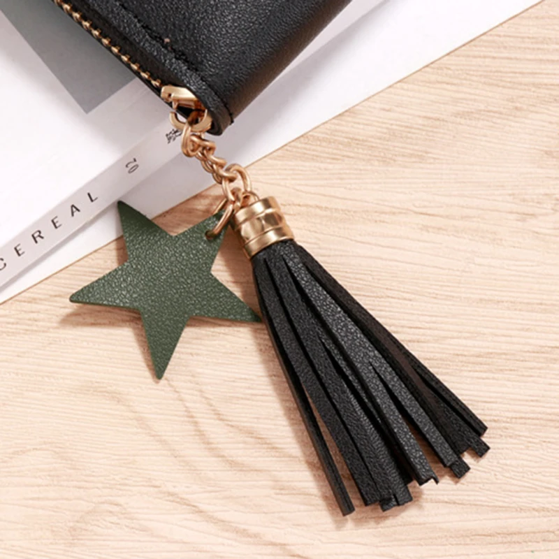 2026 Spring Summer Wallet Women Ladies Mini Tassel Wallets Cute Short Zipper Lovely Pu Leather Coin Purse Female Hand Wallet
