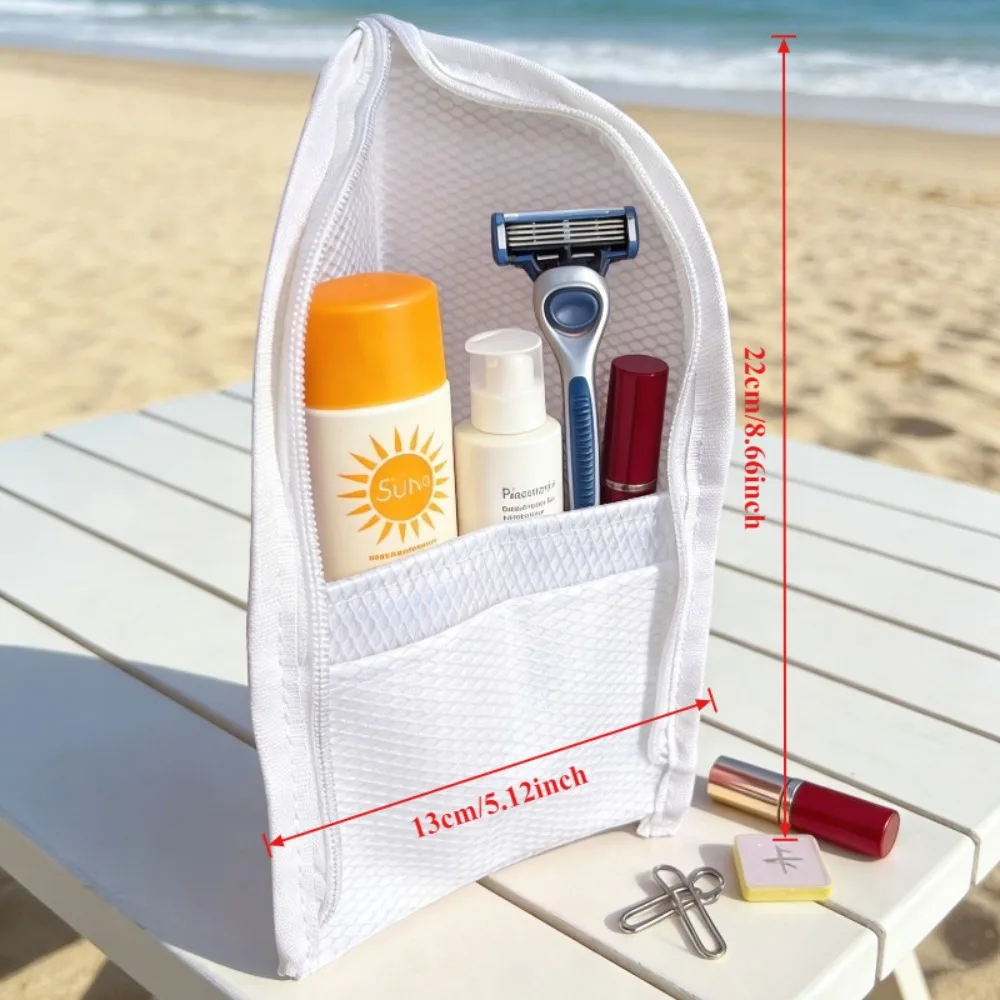 1/2pcs EVA Mesh Cosmetic Bag Travel Stand Storage Makeup Bag Organizer Female Make Up Pouch Portable Toiletry Beauty Case
