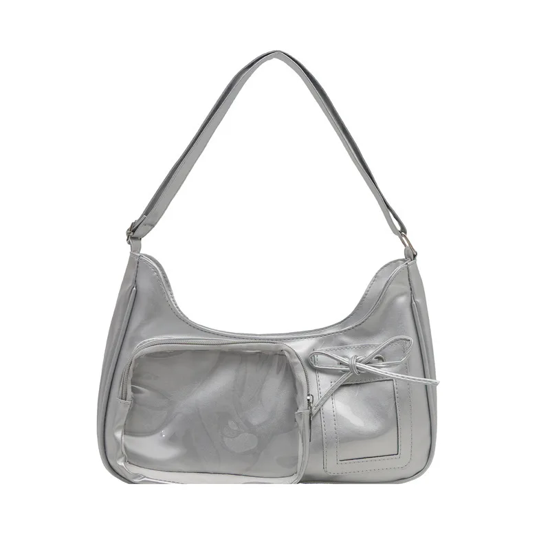 Y2k Harajuku Shoulder Bag Women Korean Transparent Ita Bag School Crossbody Bag Female Japanese Designer Preppy Handbag Purse
