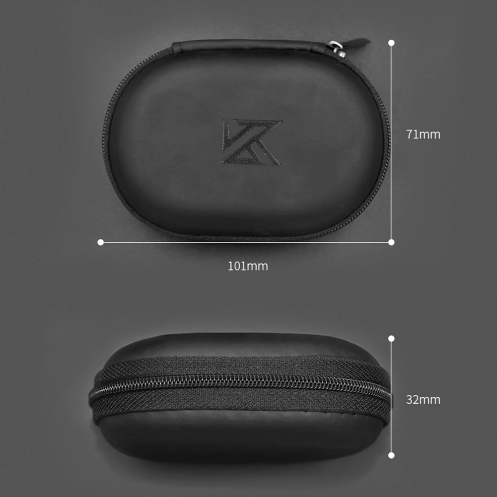 1-10PCS Wired Earbuds Case for KZ BA10 AS10 ES4 Wired Headphones PU Storage Box Portable Organizer Bag for KZ BA10 AS10 ES4