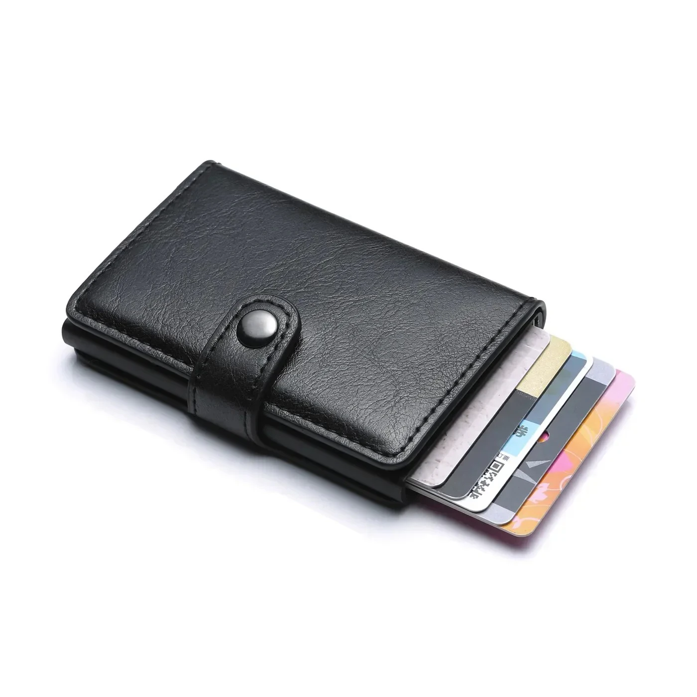 Anti Rfid Bank Card Holder Wallets for Men Luxury Brand MaleLeather Credit Cardholder Case Luxury Small Slim Thin Smart Wallet