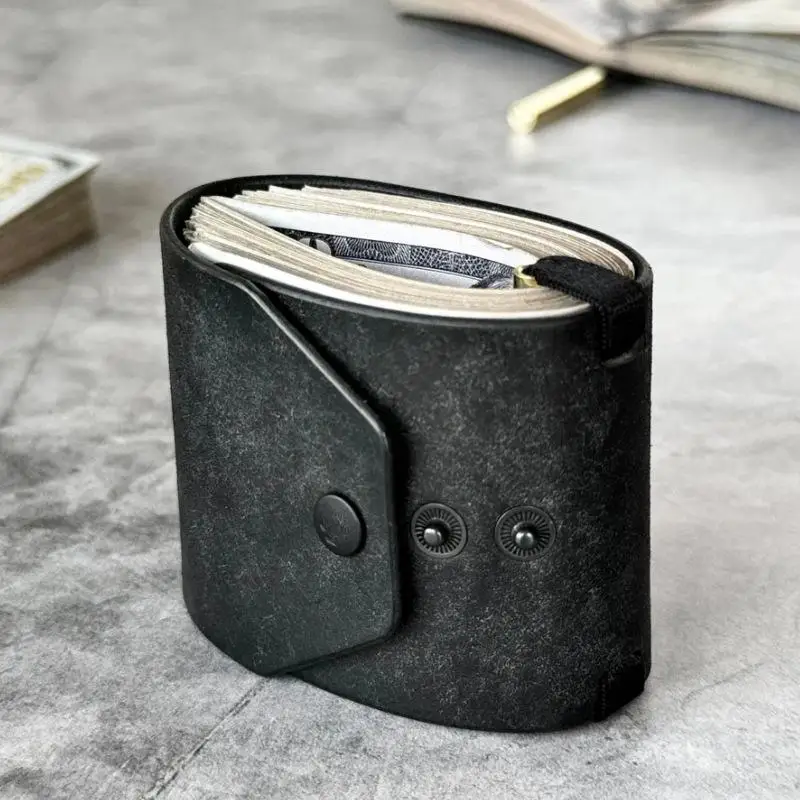 Quick-Access Cash Holder — PU Leather Wallet / Money Wrapper — Organizer Clip, Bill Holder, Storage Pouch, Pocket Wallet▪