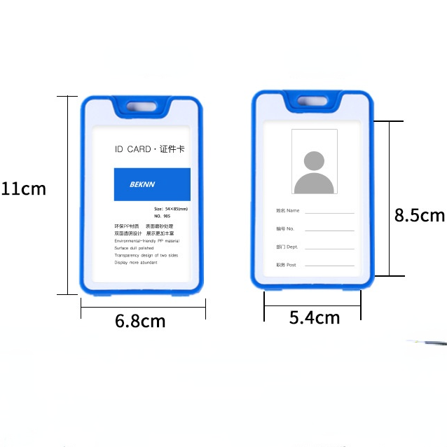 Unisex Colorful Employee Id Case with Lanyard Double Side Id Credit Card Holder Access Bus Card Case Badge Holder Card Sleeve