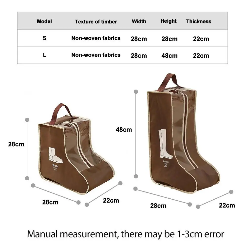 Waterproof Tall Boots Storage Bag Moistureproof Dustproof Boot Protection Cover Portable Travel Shoe Organizer Pouch