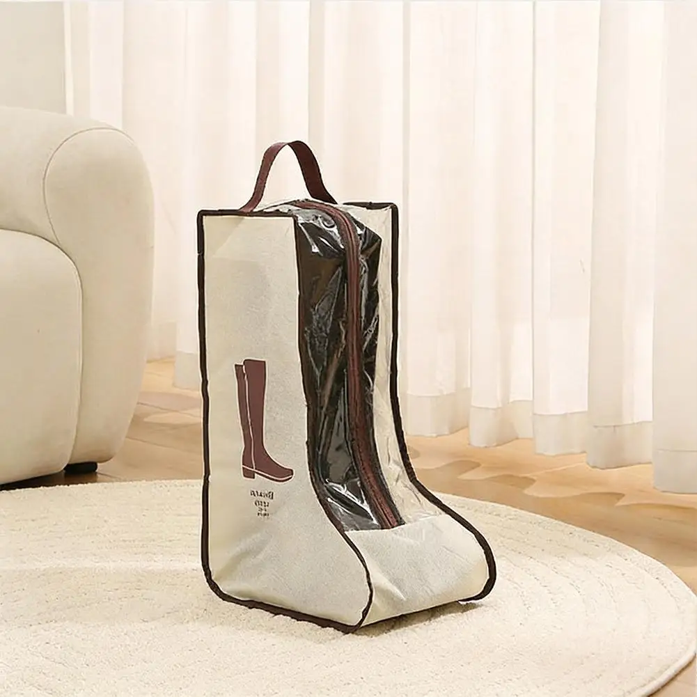 Waterproof Tall Boots Storage Bag Moistureproof Dustproof Boot Protection Cover Portable Travel Shoe Organizer Pouch