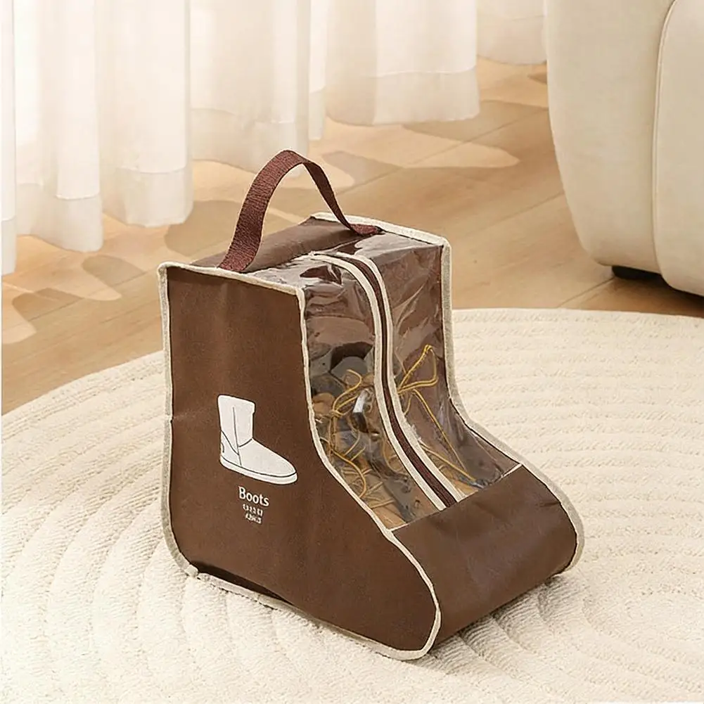 Waterproof Tall Boots Storage Bag Moistureproof Dustproof Boot Protection Cover Portable Travel Shoe Organizer Pouch