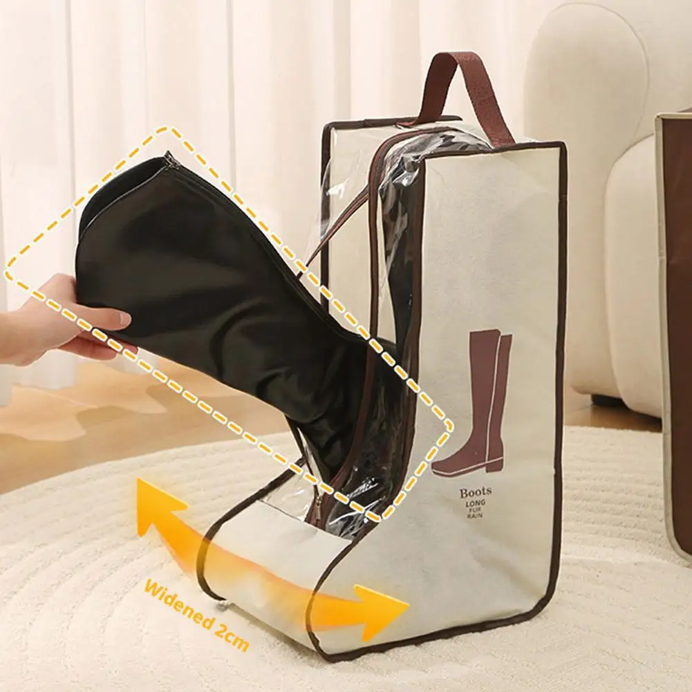Waterproof Tall Boots Storage Bag Moistureproof Dustproof Boot Protection Cover Portable Travel Shoe Organizer Pouch