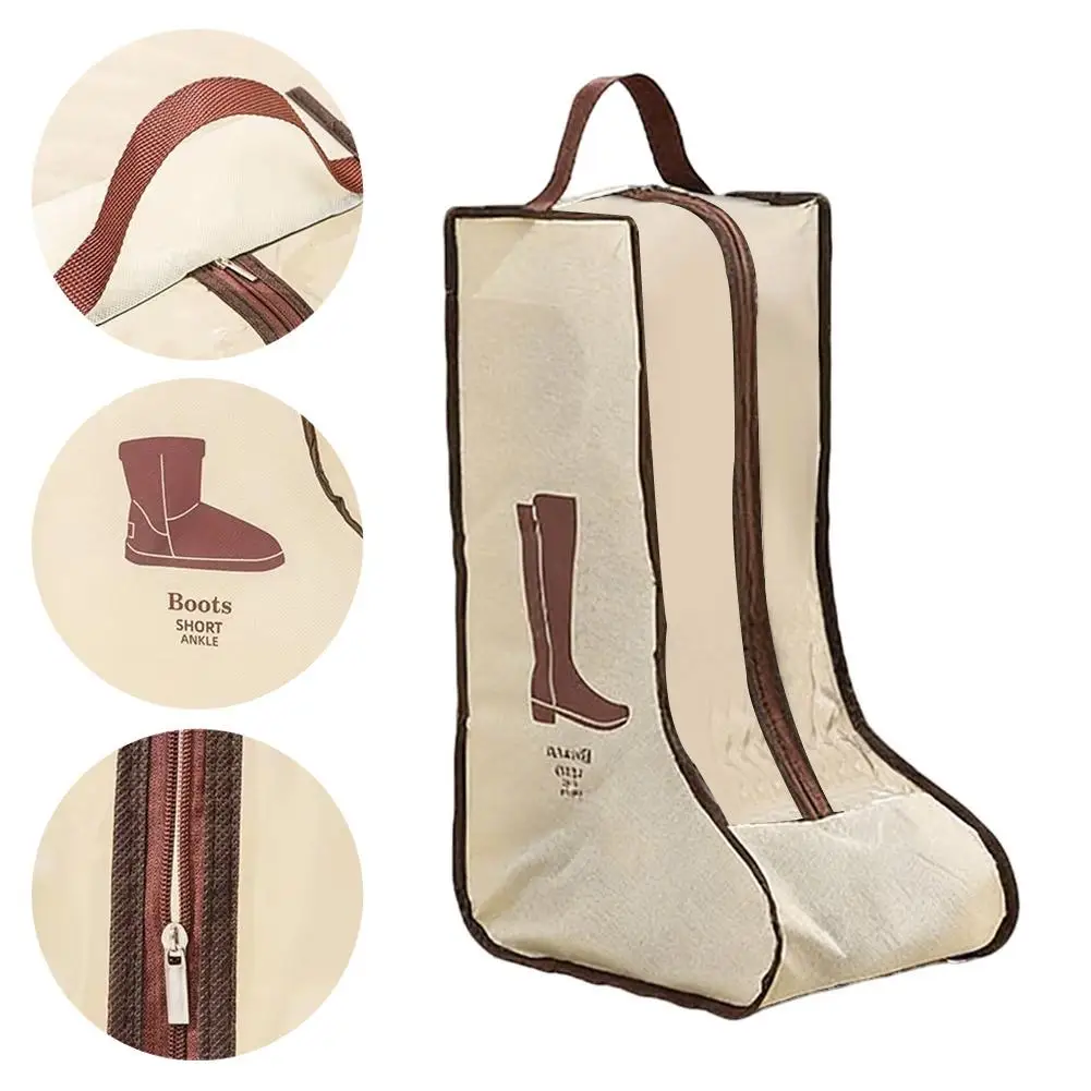 Waterproof Tall Boots Storage Bag Moistureproof Dustproof Boot Protection Cover Portable Travel Shoe Organizer Pouch