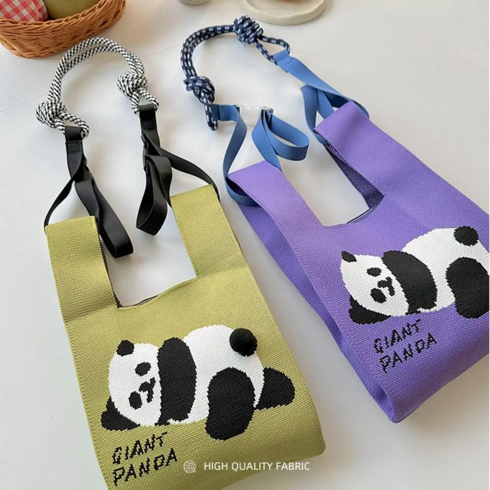 Knitted Small Bag Extension Belt Wrist Bag Colorful Pull Button Case Shoulder Strap Korean Fashion Bag