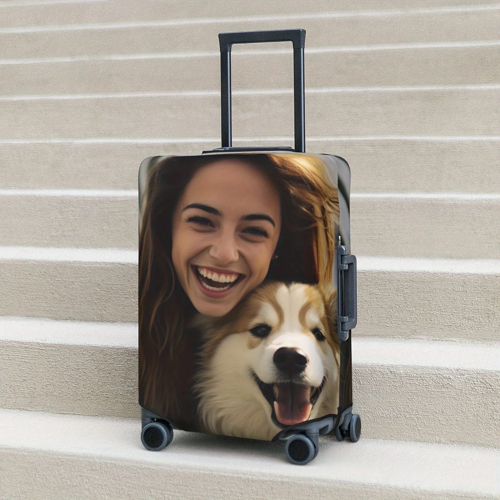 Custom Luggage Covers - Personalize with Your Name, Photos, and Logos | Durable Polyester | Washable Travel Accessories—the Perf