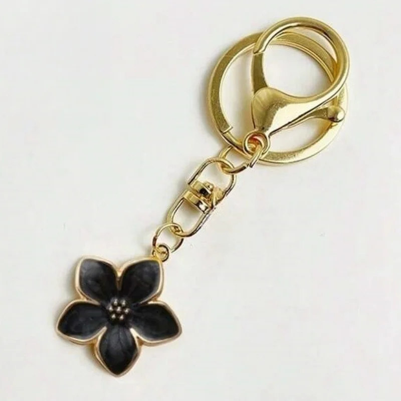 White Pear Blossom Keychain Cute Accessories Keychain Couple Matching Keyrings Pendant Wholesale Items For Boutique