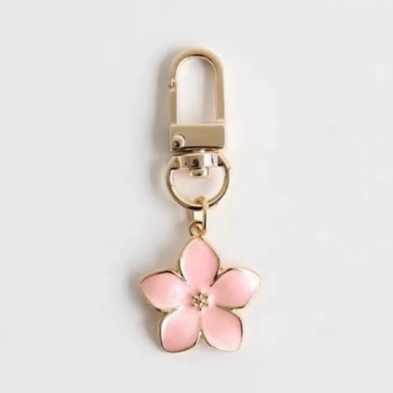 White Pear Blossom Keychain Cute Accessories Keychain Couple Matching Keyrings Pendant Wholesale Items For Boutique