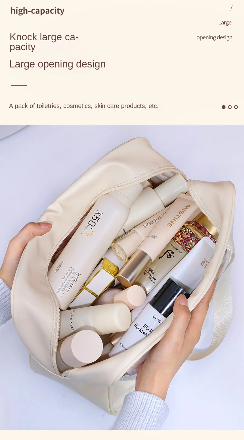Portable Travel cosmetic bag Women Transparent Makeup Bag Large-Capacity Bath Wash Bags Multifunction Waterproof Storage Case