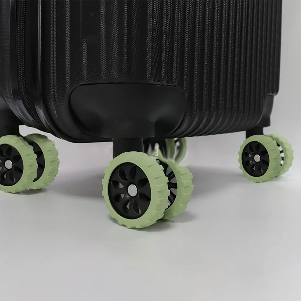 Universal Travel Luggage Caster Shoes Silicone Suitcase Wheels Protection Cover Reduce Wheel Wear Reduce Noise Wheels Protector