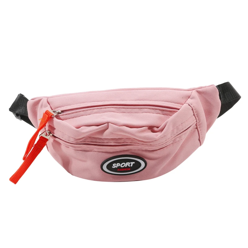 New Fashion Cute Children's Chest Bag One Shoulder Crossbody Fanny Pack Canvas Diagonal Bag Girl Boy Zipper Bag Coin Purse