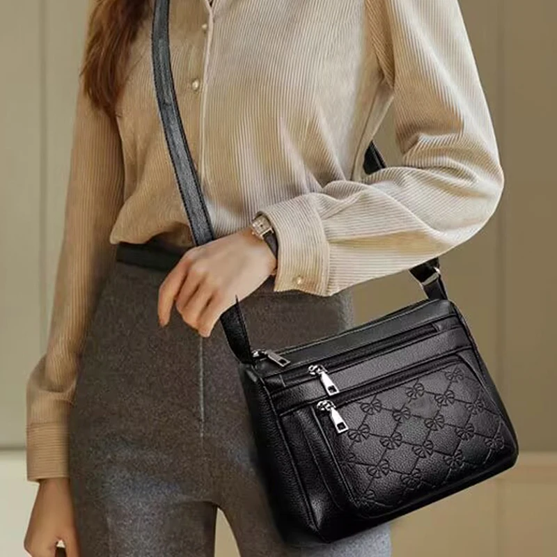 Unisex Square Shoulder Bag - Minimalist Crossbody Sling (Versatile Neutral-Tone Day Bag)