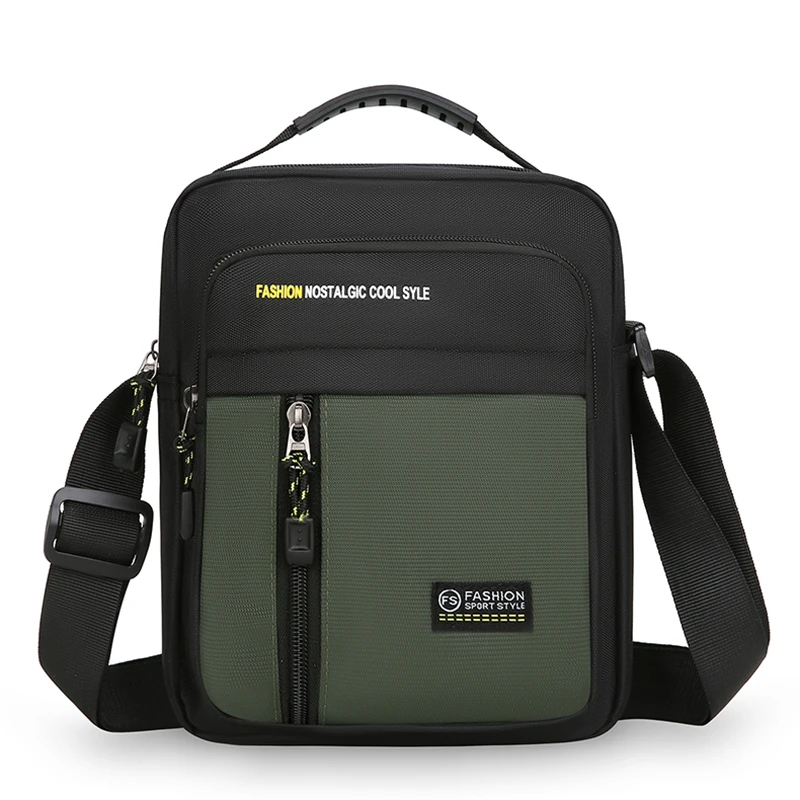 Men Crossbody Bag Single Shoulder Bags Big Capacity Storage Bag Fashion Multi-Pockets Business Crossbody Bags