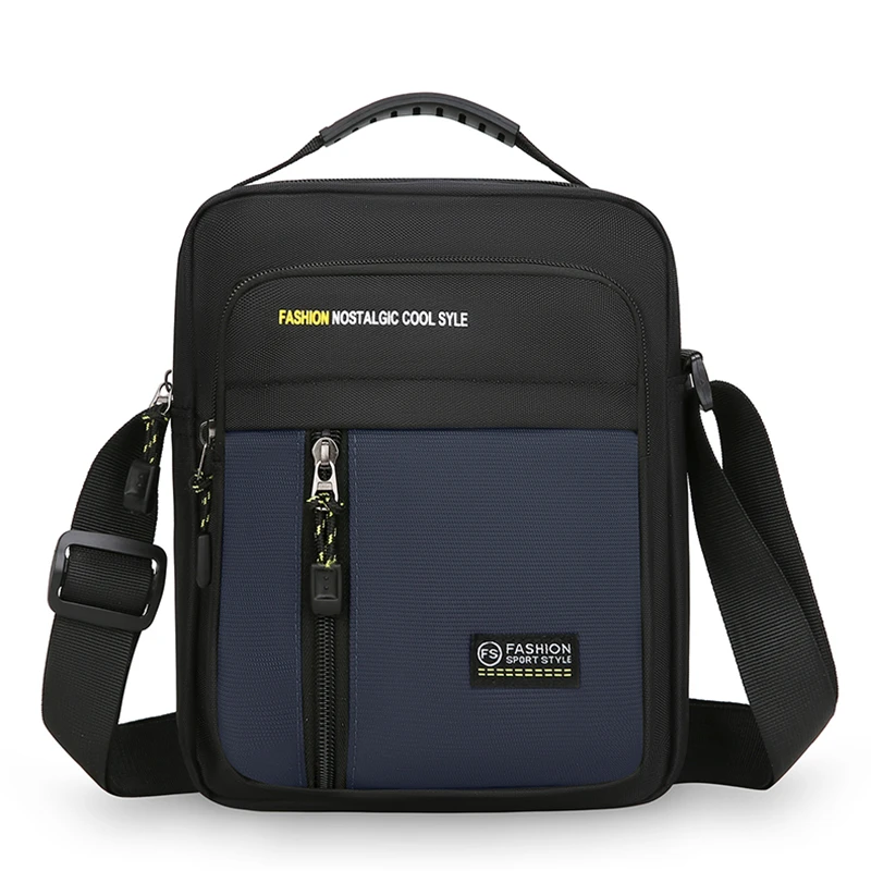 Men Crossbody Bag Single Shoulder Bags Big Capacity Storage Bag Fashion Multi-Pockets Business Crossbody Bags