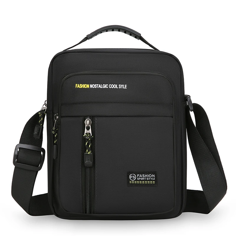 Men Crossbody Bag Single Shoulder Bags Big Capacity Storage Bag Fashion Multi-Pockets Business Crossbody Bags