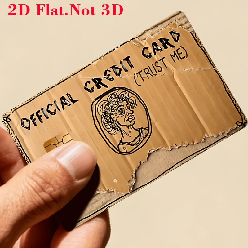 Funny Credit Card Sticker 2D Flat Skin PVC Waterproof Debit Card Cover Decal Bank Card Protector No Bubble EBT Gift