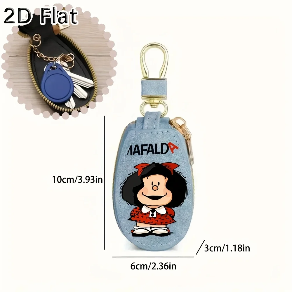 1pc Women'S Change Purse, Mafalda Wallet for Both Genders, Stylish Car Key Holders And Chains for Men And Women, Key Organizers,