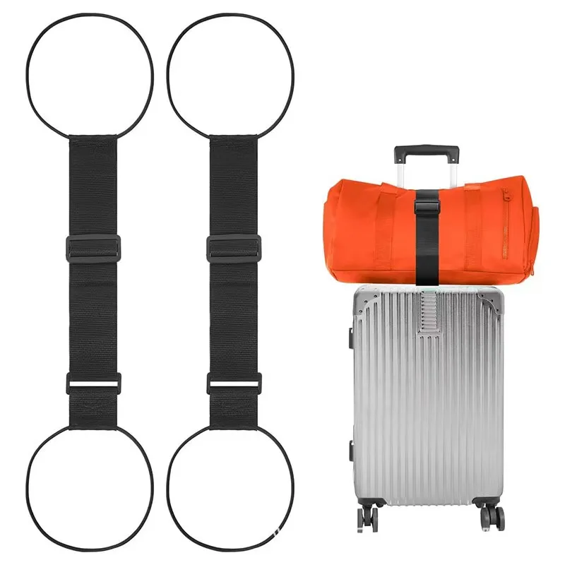 Adjustable Luggage Strap Travel Suitcase Add a Bag Belt Fixing Strap for Carry-on Bag