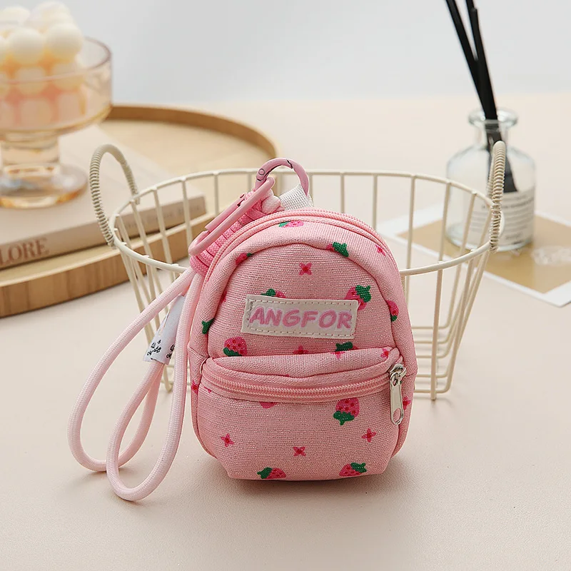 Mini Lipstick Earphone Bag, Trendy Niche Design Pendant Coin Purse, Cute Bag Charm with Lanyard