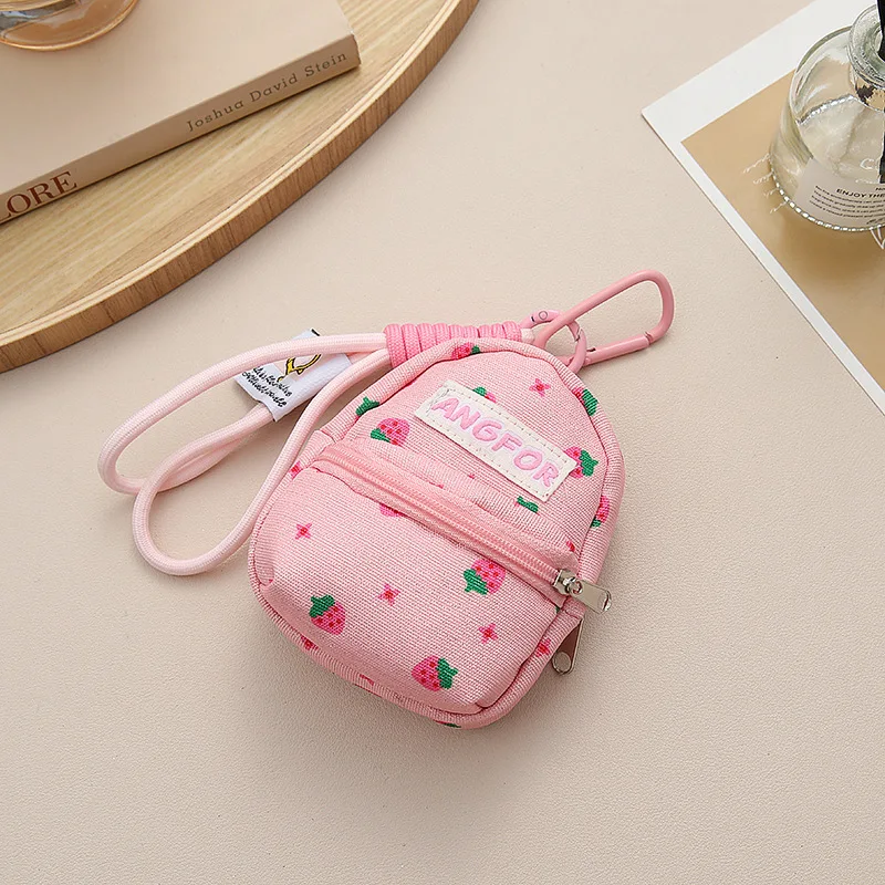 Mini Lipstick Earphone Bag, Trendy Niche Design Pendant Coin Purse, Cute Bag Charm with Lanyard