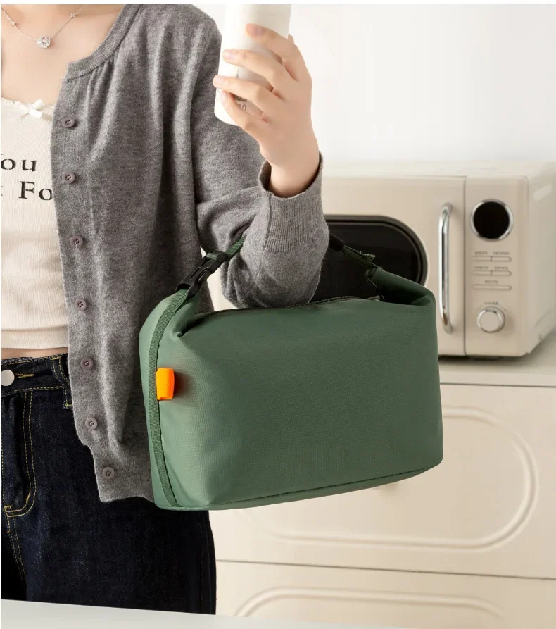 Picnic Handbag & Reusable Lunchbox, Insulated Bento Lunch Bag, Aluminium Foil Liner Lunch Pack Portable Ice Bag for Food Storage