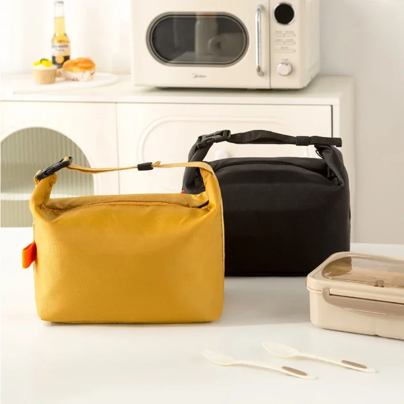 Picnic Handbag & Reusable Lunchbox, Insulated Bento Lunch Bag, Aluminium Foil Liner Lunch Pack Portable Ice Bag for Food Storage
