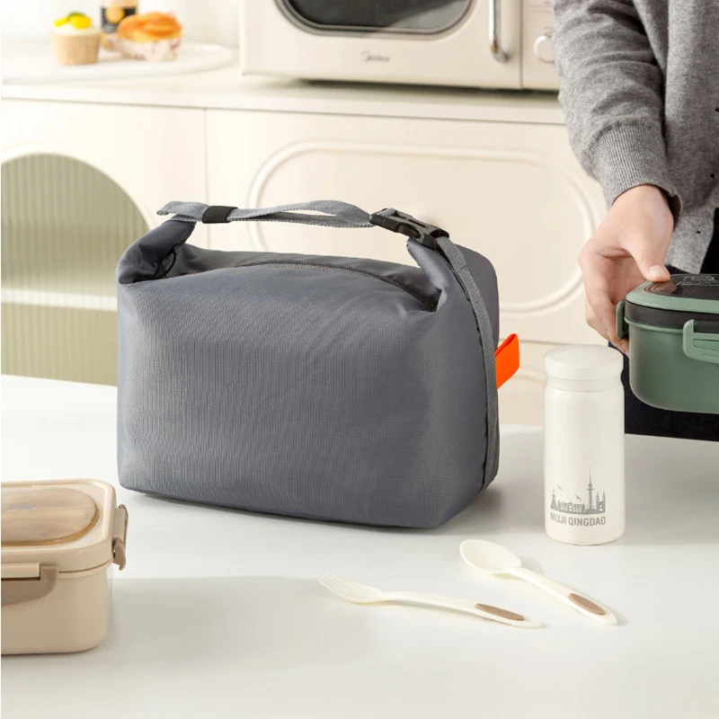 Picnic Handbag & Reusable Lunchbox, Insulated Bento Lunch Bag, Aluminium Foil Liner Lunch Pack Portable Ice Bag for Food Storage