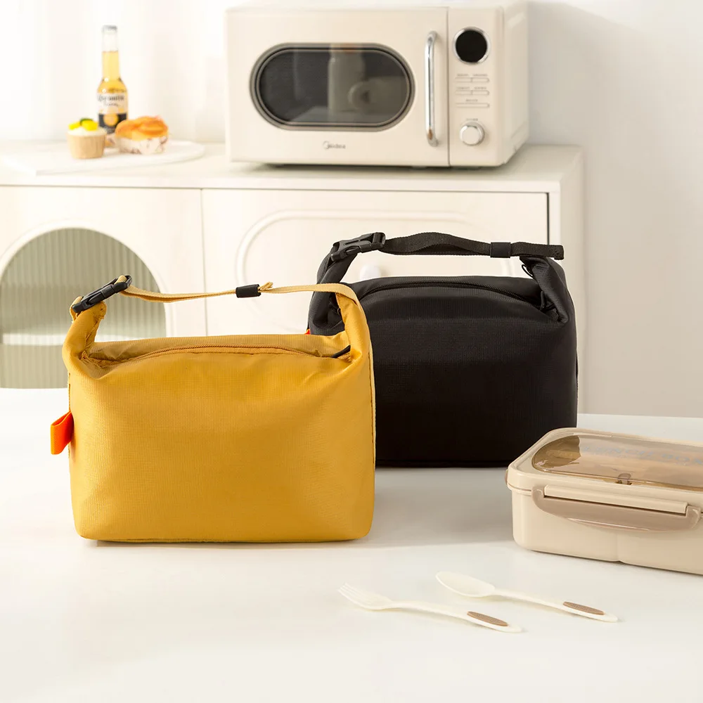 Picnic Handbag & Reusable Lunchbox, Insulated Bento Lunch Bag, Aluminium Foil Liner Lunch Pack Portable Ice Bag for Food Storage