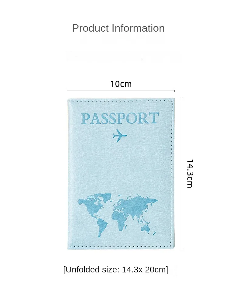 Airplane Passport Cover Case for Women Men Travel Passport Case Cute Passport Wallet Purse Girl Passport Holder