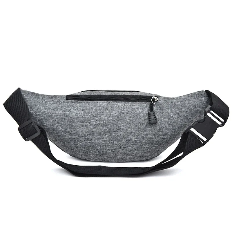 Men's Breast Package Waterproof Outdoor Sports Bag Canvas Pouch Korean-style Waist Bag Fanny Pouch Crossbody Male Banana Bag