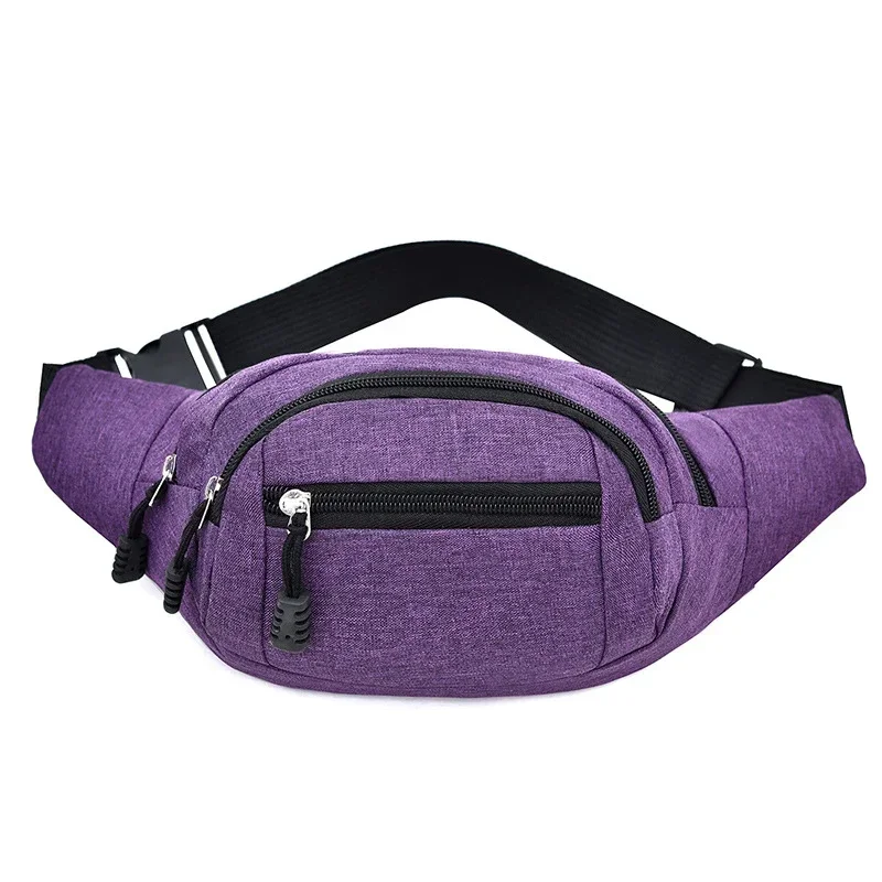 Men's Breast Package Waterproof Outdoor Sports Bag Canvas Pouch Korean-style Waist Bag Fanny Pouch Crossbody Male Banana Bag