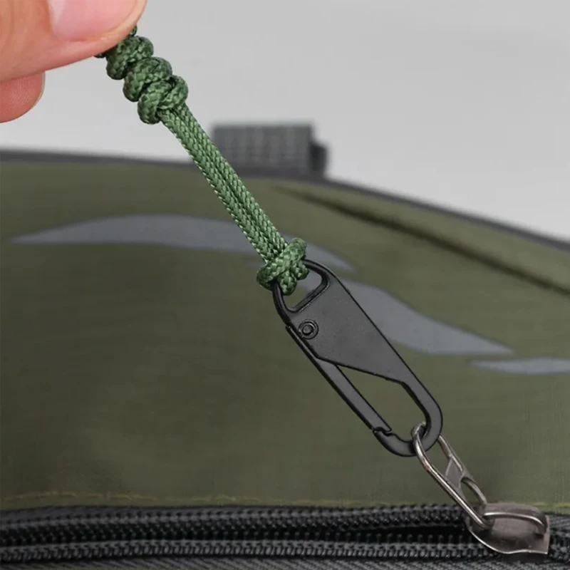 Portable Outdoor Bag Zipper Puller Metal Zipper Head Slider Detachable Wear-resistant Weave Zippers Pull DIY Sewing Accessorie