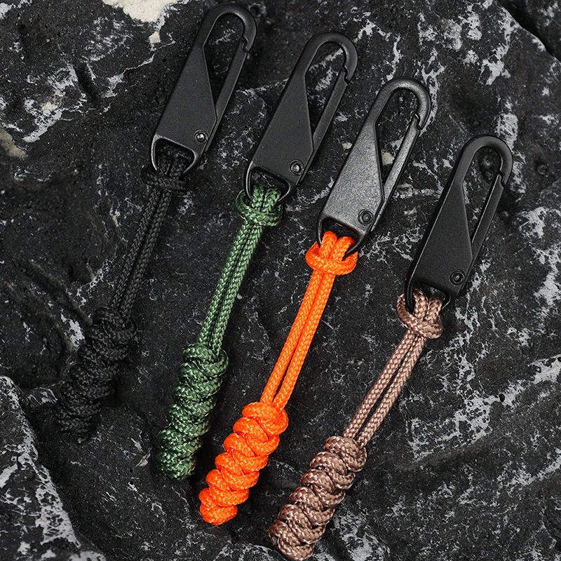 Portable Outdoor Bag Zipper Puller Metal Zipper Head Slider Detachable Wear-resistant Weave Zippers Pull DIY Sewing Accessorie