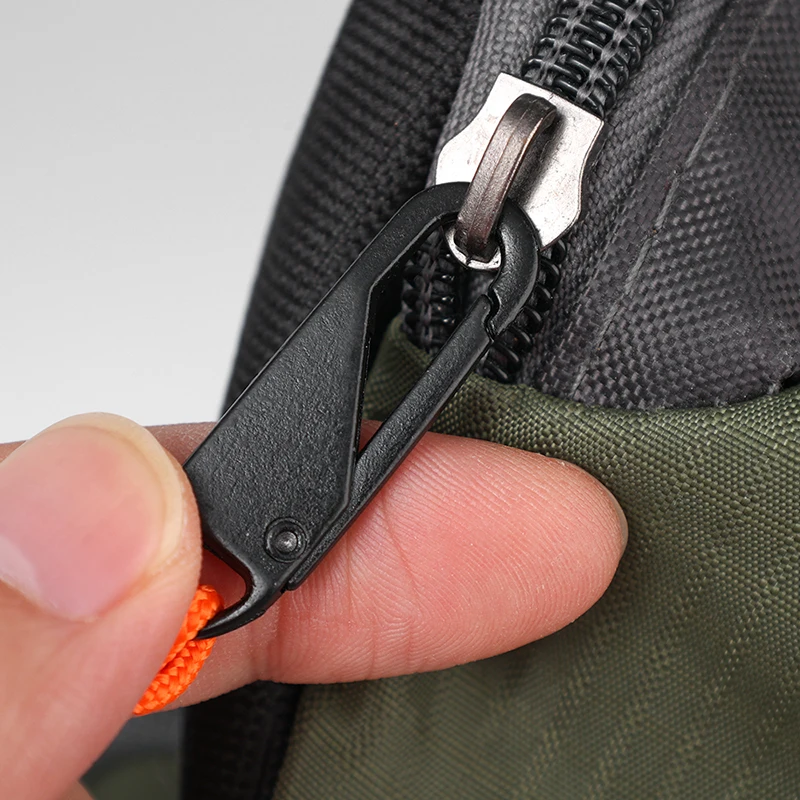 Portable Outdoor Bag Zipper Puller Metal Zipper Head Slider Detachable Wear-resistant Weave Zippers Pull DIY Sewing Accessorie