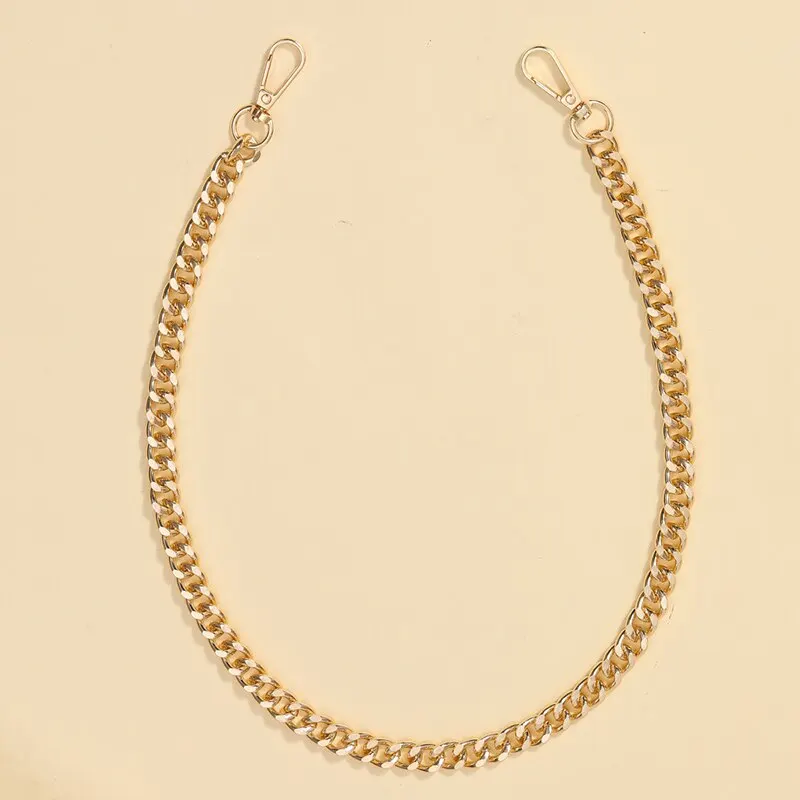 55cm Versatile Aluminum Chain Color Retaining Gold Diy Handmade Metal Wrap Chain Underarm Shoulder Strap Replacement Strap