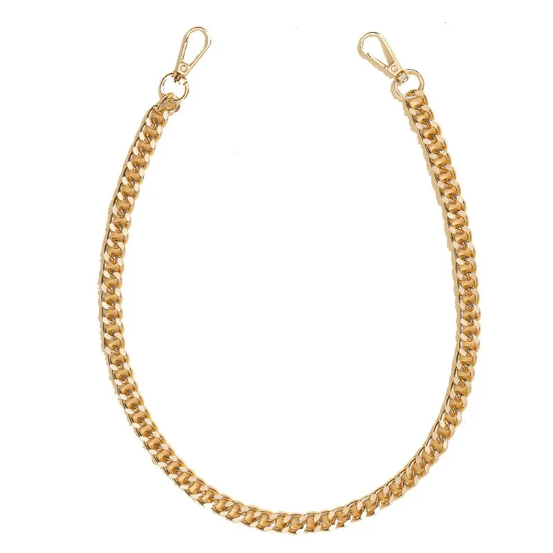 55cm Versatile Aluminum Chain Color Retaining Gold Diy Handmade Metal Wrap Chain Underarm Shoulder Strap Replacement Strap